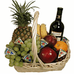 Fresh Fruit N Wine/  Gift Basket