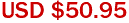 USD $50.95