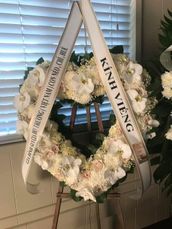 Funeral Heart Wreaths / hoa tim