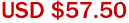 USD $57.50