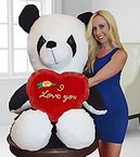 Giant Valentine Panda Bear