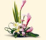 Ginger and lilies bouquet