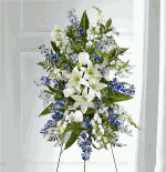 sympathy-funeral-flowers-Memories Standing Spray Available In Dallas, TX 