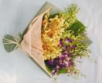 Hand bouquet Orchids cheer