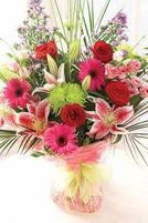 Hand-tied bouquet flowers