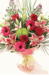 Hand-tied bouquet flowers