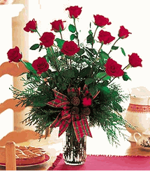 Holiday Red Roses