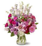 Large Fresh Flowers Pink Bouquet