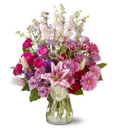 Large Fresh Flowers Pink Bouquet