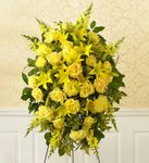 Large Yellow Sympathy Standing Spray