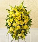 Large Yellow Sympathy Standing Spray