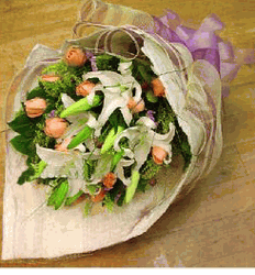 Lily and Roses bouquet