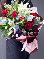 lily-red-rose-bq-red white
