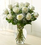 Long Stem White Roses