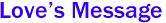 Love's Message