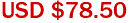 USD $78.50