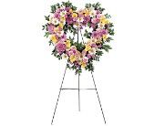 Loving Heart Tribute mixed flower arrangement