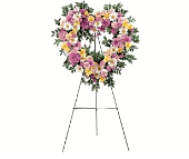 Loving Heart Tribute mixed flower arrangement