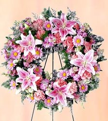 Loving Remembrance Wreath mixed flower