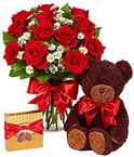 Luxury One Dozen Red Roses Bundle
