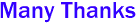 Many Thanks