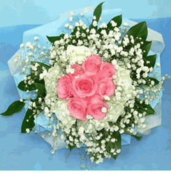 Message with flowers