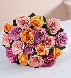 Mixed color rose bouquet