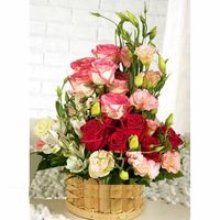 Mixed flowers basket