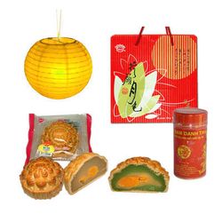 Moon Cake , Tea and Latern lamp