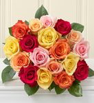 Multicolored Roses, 18 Stems bouquet