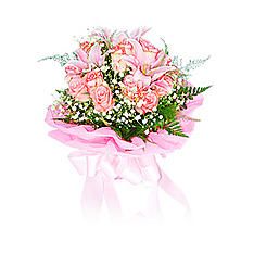 Pink flowers bouquet
