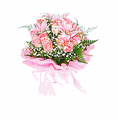 Pink flowers bouquet