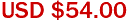 USD $54.00