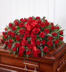  Red Rose Half Casket Cover
