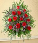 One Dozen Rose standing spray