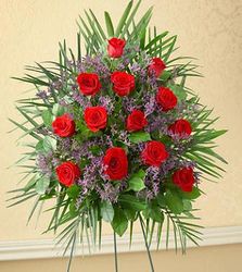 One Dozen Rose standing spray