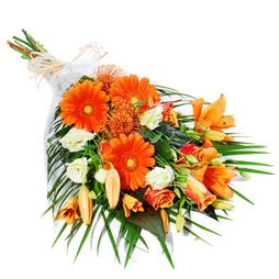 Orange gift wrap