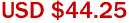 USD $44.25