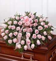 Pink Rose casket 