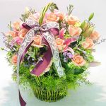  Pink rose Basket