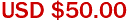 USD $50.00