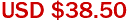 USD $38.50