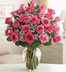 Premium Long Stem Pink Roses 