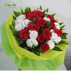 Red and White bouquet