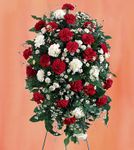 Red and white Standing Spray