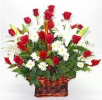 Red rose Basket