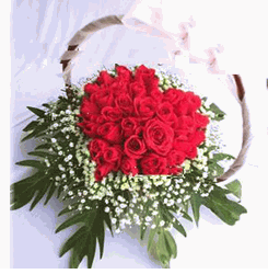 Red Rose basket