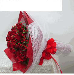 Red Rose Bouquet-Happy Valentine Day 100 red rose