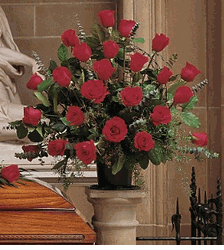 Red Roses Basket Hoa Hong ) Chia Buon 