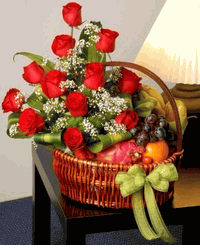  rose and fruits basket